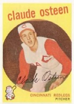 1959 Topps Baseball Cards      224     Claude Osteen RC WB